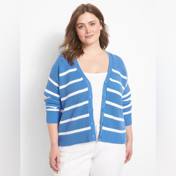 Lane Bryant Sweaters - Lane Bryant Classic Button-Front Cropped Cardigan Size 22/24